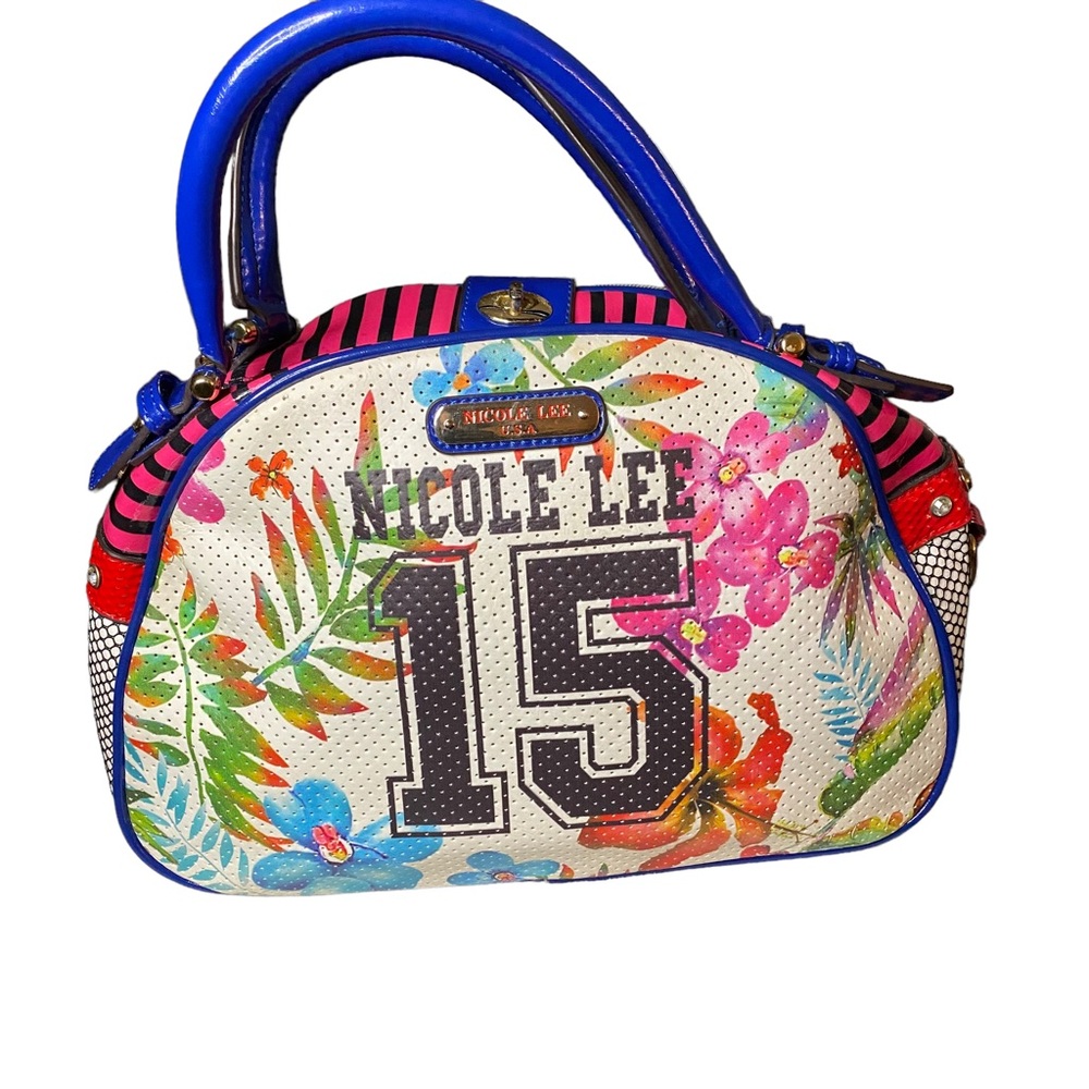 Nicole Lee 15 U.S.A. Multi Color floral bag - Picture 1 of 12